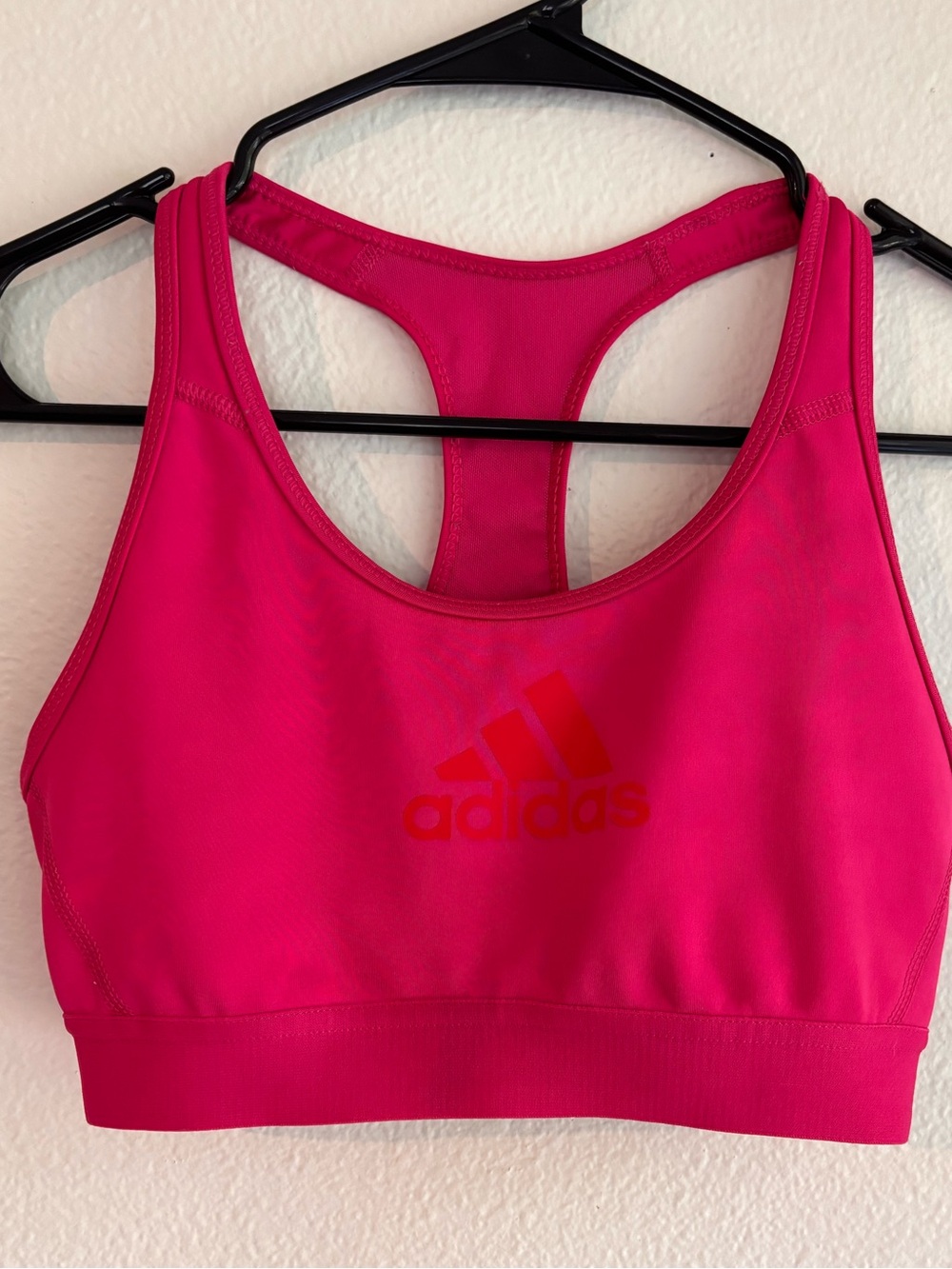Adidas Hot Pink Racerback Sports Bra
